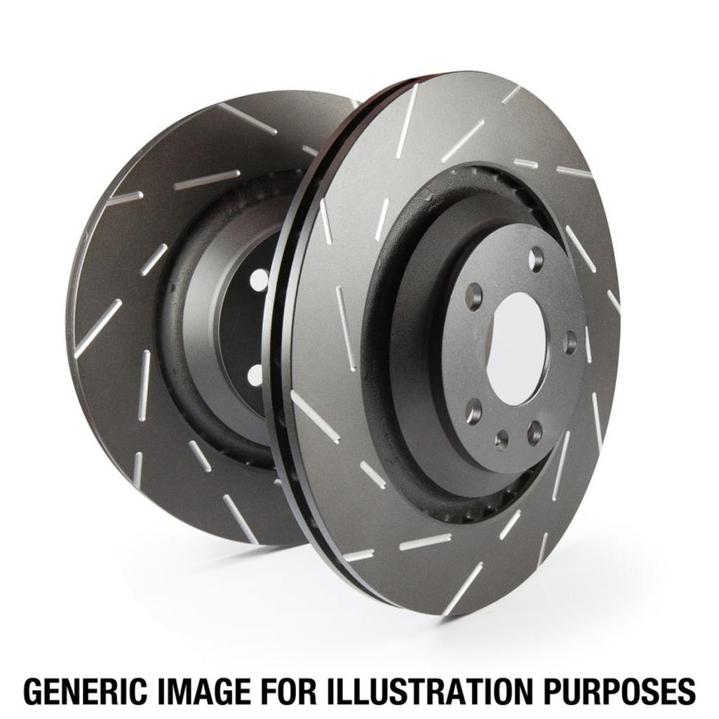 EBC USR975 Front Slotted Brake Rotors for Mitsubishi Lancer Evolution 2.0 Turbo