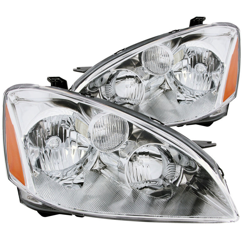 ANZO 2002-2004 Nissan Altima Crystal Headlights Chrome-SR1 Performance
