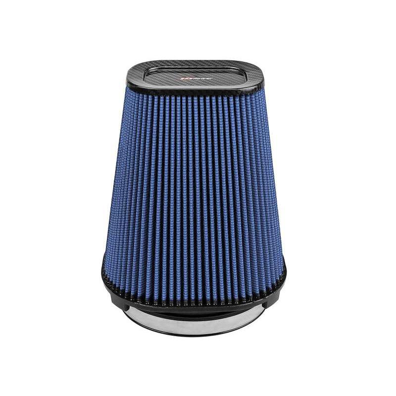 aFe Magnum FLOW Pro 5R Air Filter (5.5x 7.5)in F (9x 7)in B (5.8 x 3.8)in T (Carbon Fiber) x 10in H-SR1 Performance