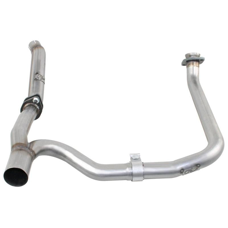 aFe Power Twisted Steel Loop Delete D/P & Y-Pipe SS 2in/2.5in 12-14 Jeep Wrangler (JK) V6 3.6L-SR1 Performance
