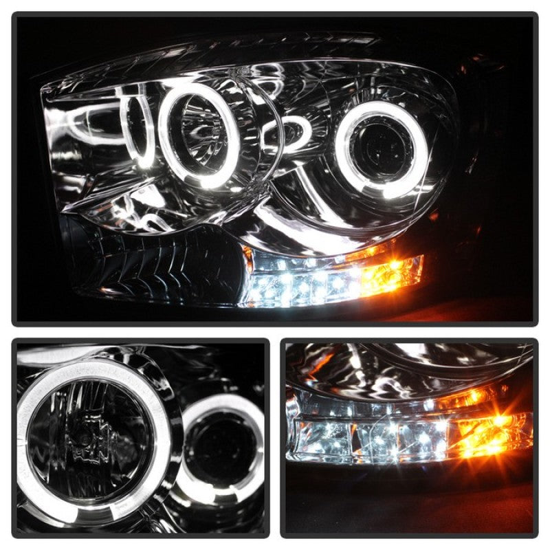 Spyder Dodge Ram 1500 06-08/Ram 2500 06-09 Projector Headlights LED Halo LED Chrm PRO-YD-DR06-HL-C-SR1 Performance