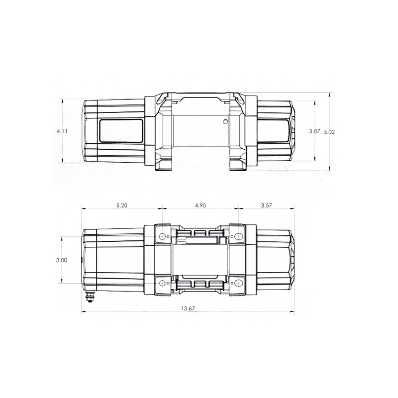Superwinch 3500 LBS 12V DC 7/32in x 40ft Steel Rope Roller Fairlead SP 35 Winch-SR1 Performance