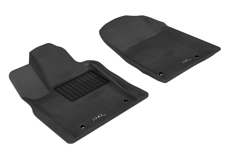 3D MAXpider 2013-2020 Dodge/Jeep Grand Cherokee/Durango Kagu 1st Row Floormat - Black-SR1 Performance