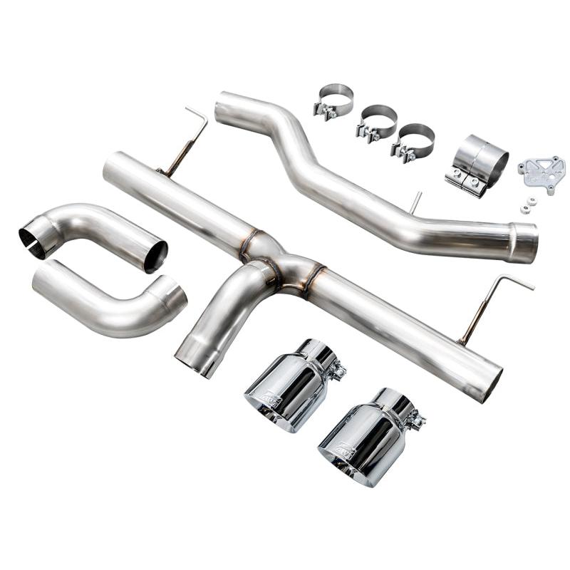 AWE 19-23 BMW 330i / 21-23 BMW 430i Base G2X Track Edition Axle Back Exhaust - Chrome Silver-SR1 Performance