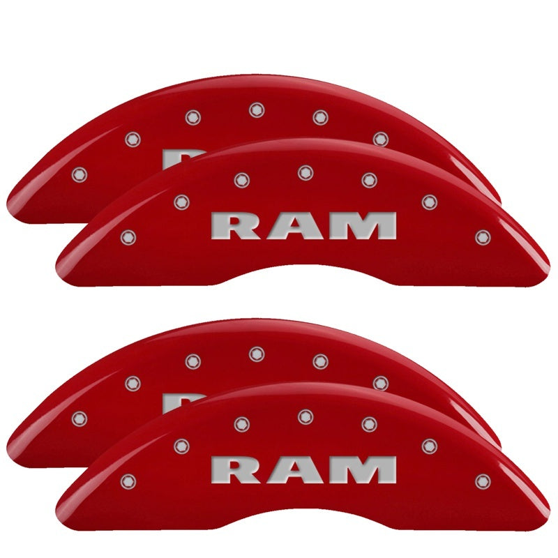 MGP 2019+ Ram 2500/3500 4 Caliper Covers Front & Rear - Red Finish W/MGP Logo-SR1 Performance