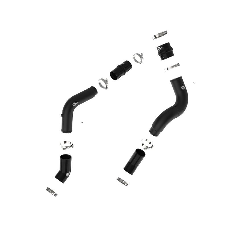 aFe BladeRunner Aluminum Hot and Cold Charge Pipe Kit Black RAM Diesel Trucks 19-23 L6-6.7L (td)-SR1 Performance
