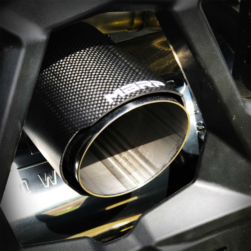 MBRP 18-19 Can-Am Maverick Sport 1000R Slip On Exhaust Center Exit - Performance Series-SR1 Performance