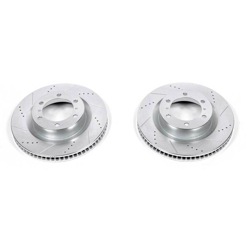 Power Stop 10-24 Toyota 4Runner Front Evolution Drilled & Slotted Rotors - Pair-SR1 Performance
