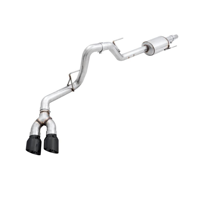 AWE Tuning 2015+ Ford F-150 0FG Single Exit Performance Exhaust System w/4.5in Diamond Black Tips-SR1 Performance