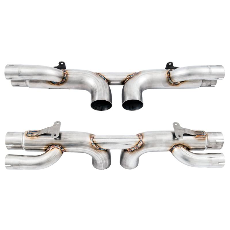 AWE Tuning Porsche 991 GT3 / RS Center Muffler Delete - Chrome Silver Tips-SR1 Performance