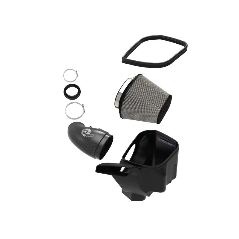 aFe 12-21 Jeep Grand Cherokee 6.4L Track Series Carbon Fiber Cold Air Intake w/Pro Dry S Filter-SR1 Performance