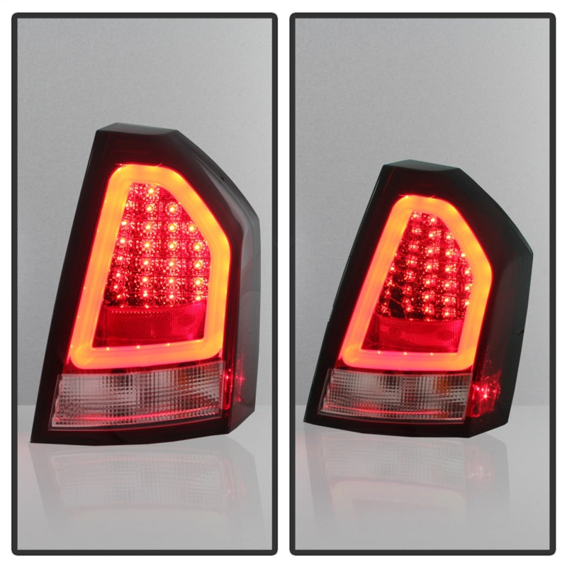 Spyder Chrysler 300C 08-10 V2 Light Bar LED Tail Lights - Red Clear ALT-YD-C308V2-LED-RC-SR1 Performance