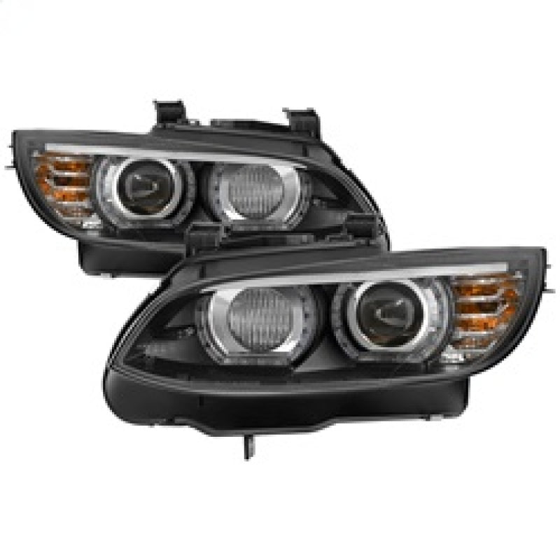 Spyder 08-10 BMW F92 3 Series Projector Headlights - LED DRL - Black (PRO-YD-BMWE9208-DRL-BK)-SR1 Performance