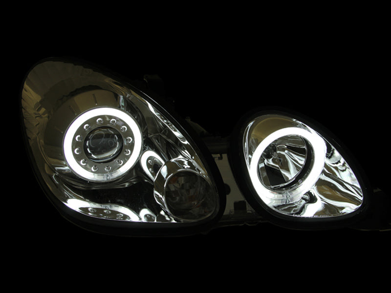 ANZO 1998-2005 Lexus Gs300 Projector Headlights w/ Halo Chrome-SR1 Performance