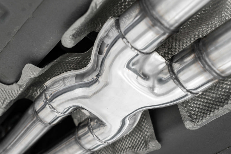 MBRP 2015+ Dodge Challenger 3.6L SS 2.5in Quad Tip Split Rear Exit w/ Carbon Fiber Tips - T304-SR1 Performance