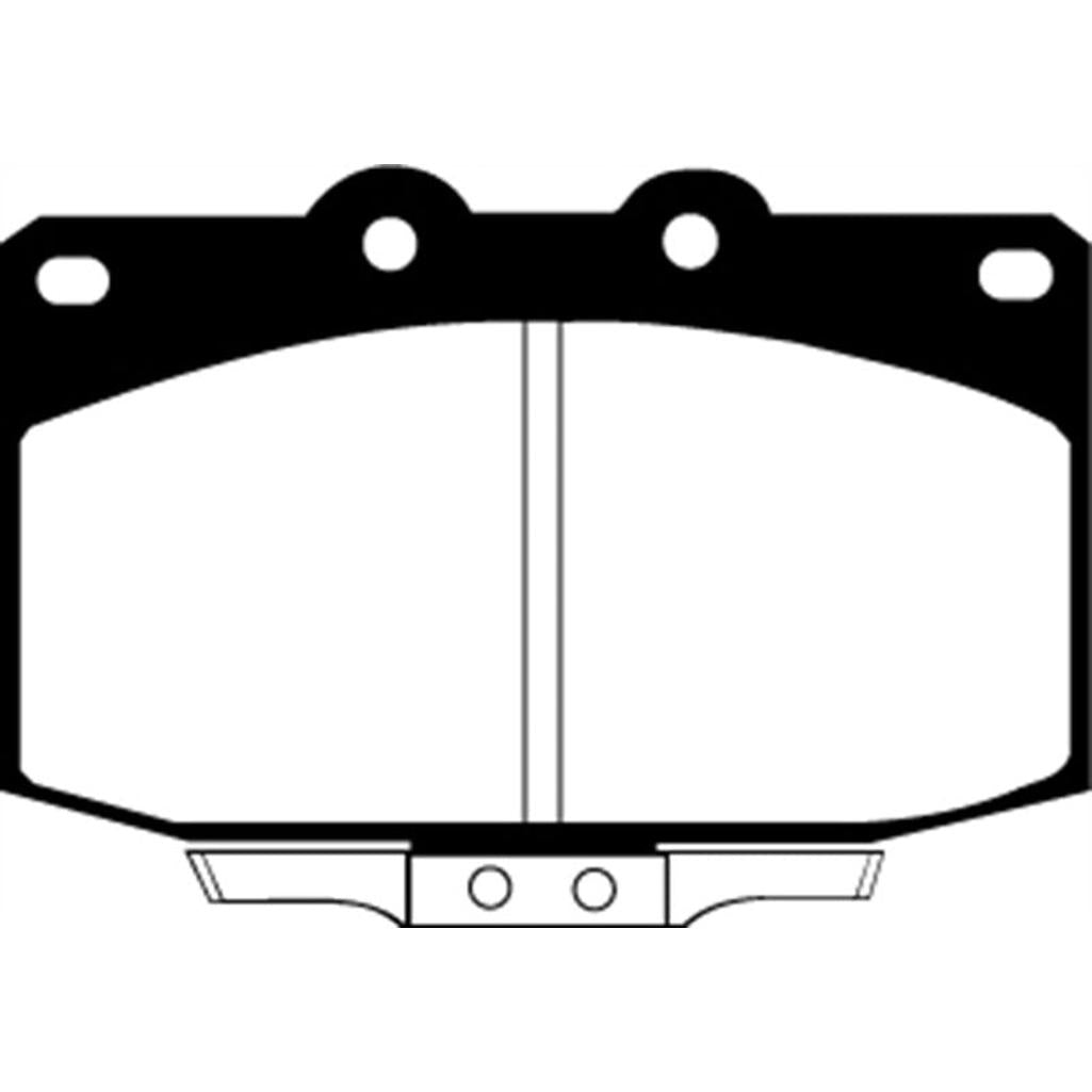 EBC Greenstuff 2000 Series Sport Brake Pads for Mazda RX-7 1990-1991 - Front Vented Rotors