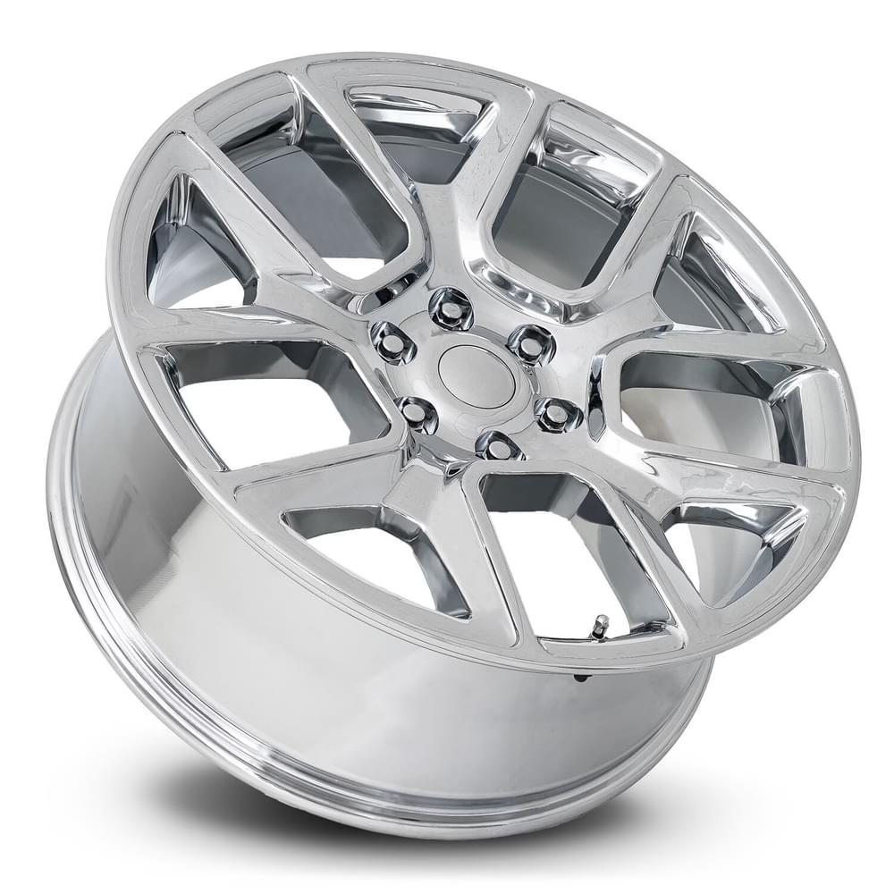 FR 76 – RAM TRUCK 1500 REPLICA WHEELS-Chrome 24x10 6x5.5 + 15 HB 77.8