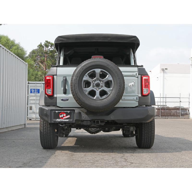 aFe Apollo GT Series 3in 409SS Cat-Back Ford Bronco 2021 L4 2.3L/V6 2.7L - Polished-SR1 Performance