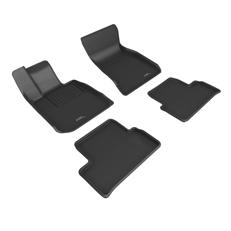 3D MAXpider 22-23 BMW i4 (G2 6) R1 R2 Floor Mat - Kagu Black-SR1 Performance