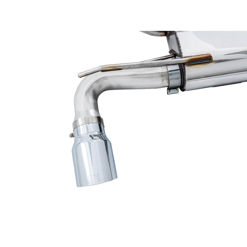 AWE Tuning Ford Focus RS SwitchPath Cat-back Exhaust - Chrome Silver Tips-SR1 Performance