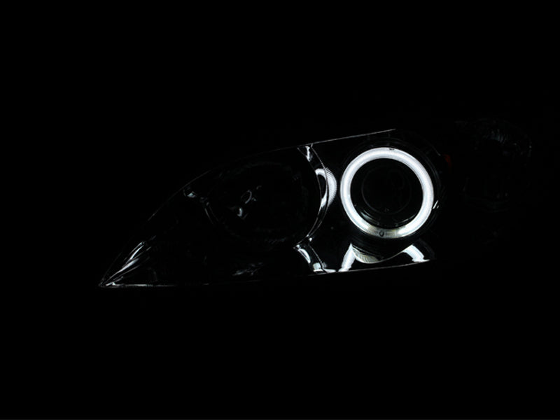ANZO 2004-2008 Mazda 3 Projector Headlights w/ Halos Chrome-SR1 Performance