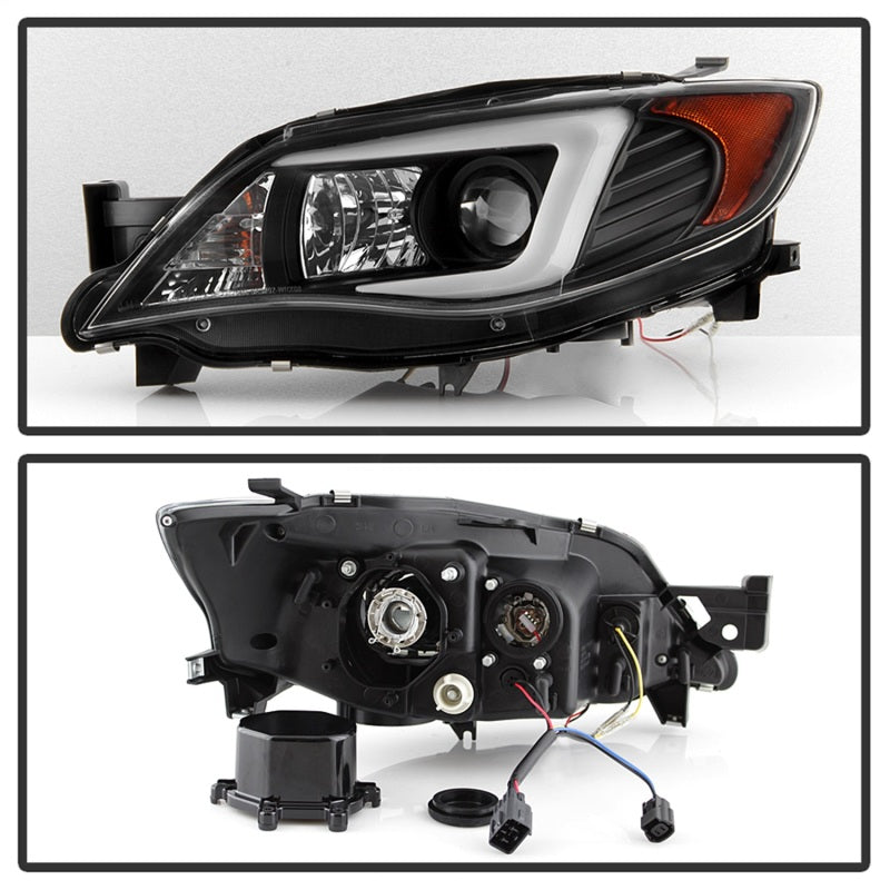 Spyder Subaru WRX 08-09 Projector Headlights - HID Model Only - Black PRO-YD-SWRX08-HID-LBDRL-BK-SR1 Performance