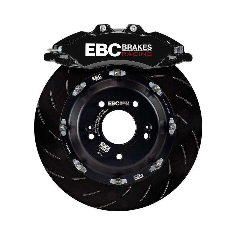 EBC Racing Black Apollo-6 Front Big Brake Kit for BMW M3 E46 (00-06) – Includes 355mm Rotors and Calipers