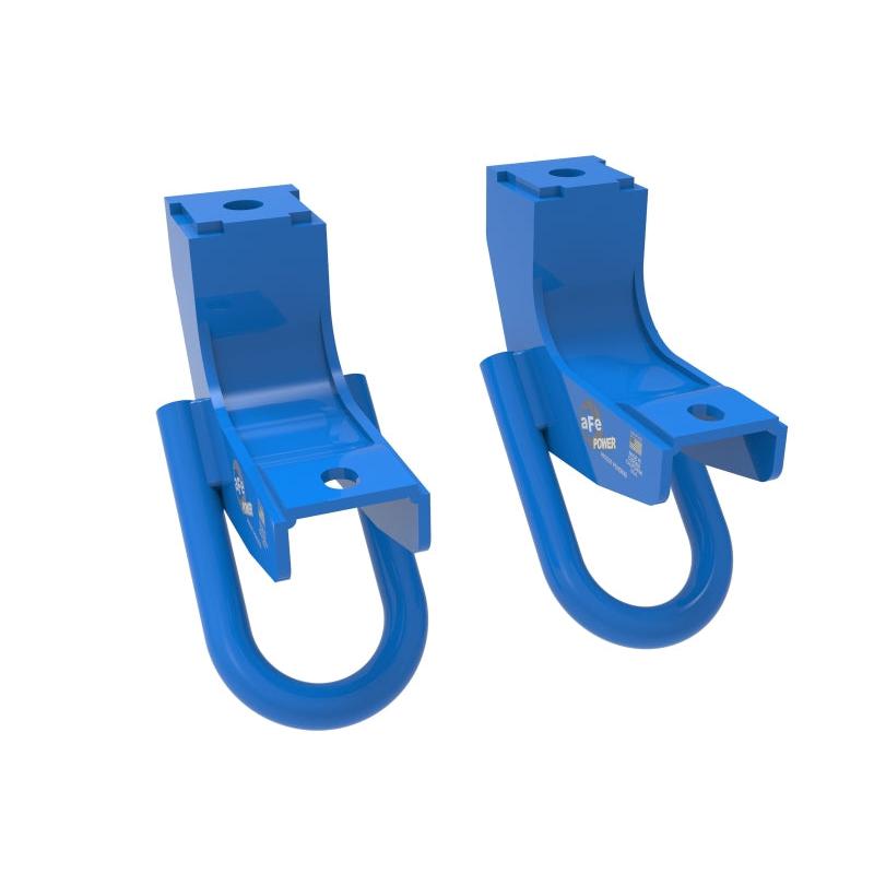 aFe Toyota Tundra 2022 V6-3.5L (tt) Front Tow Hook Blue-SR1 Performance