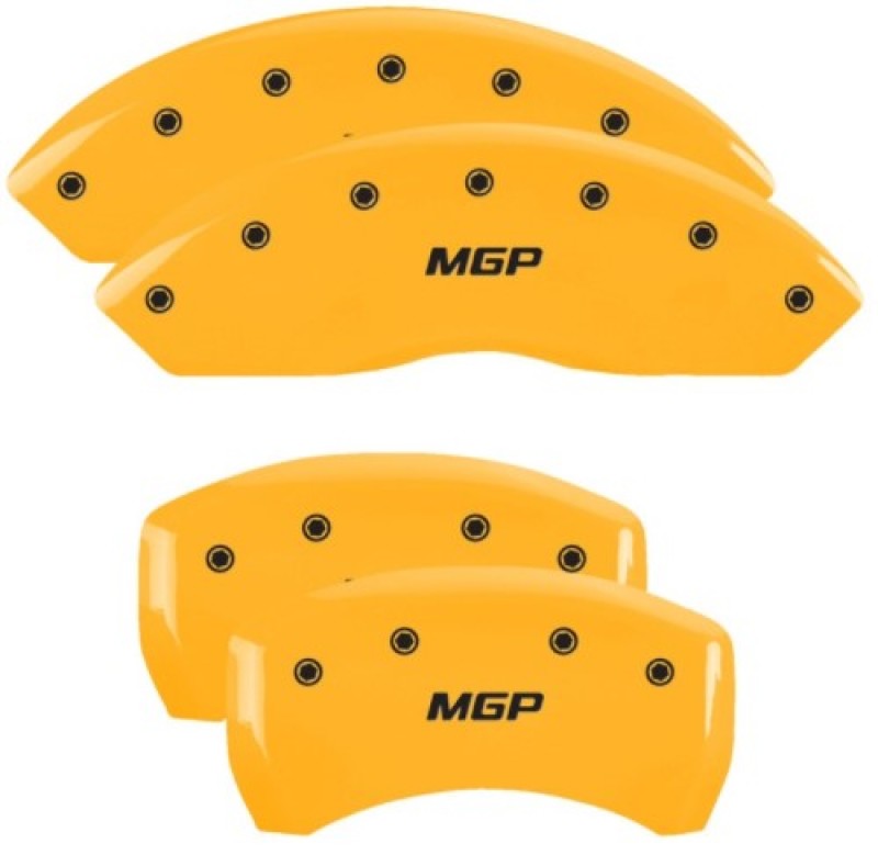 MGP 4 Caliper Covers for Chevrolet Blazer 2019-2020 * Yellow Finish with Black Engraved Letters
