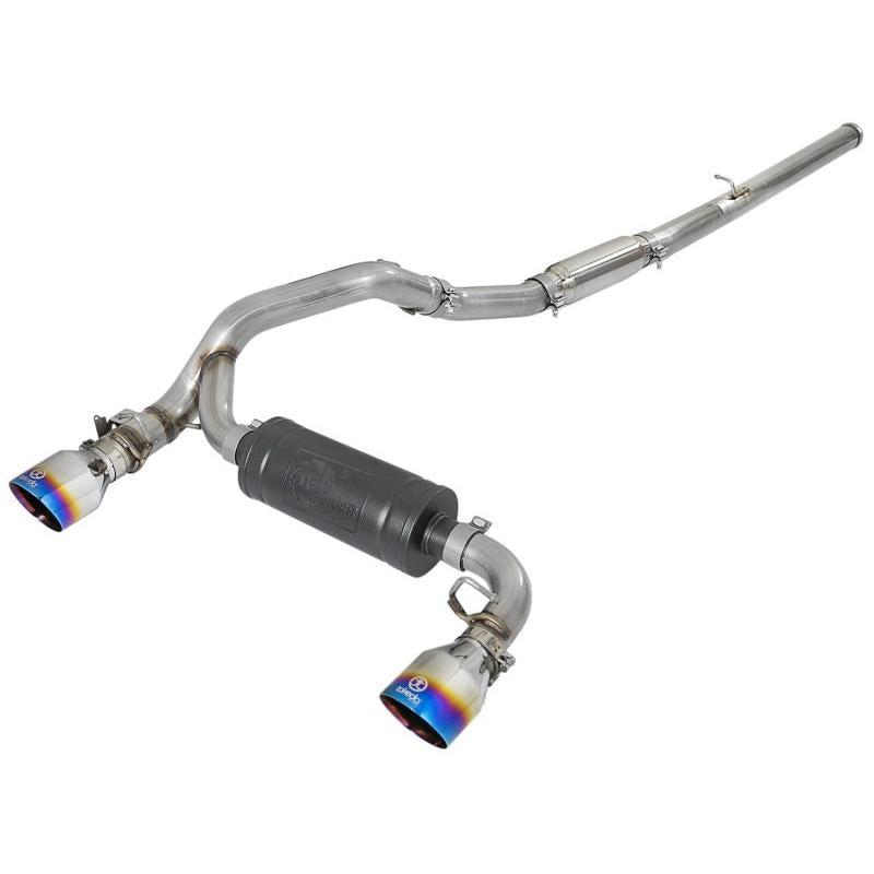 aFe Takeda 3in 304 SS Cat-Back Exhaust System w/ Blue Flame Tip 16-18 Ford Focus RS I4-2.3L (t)-SR1 Performance