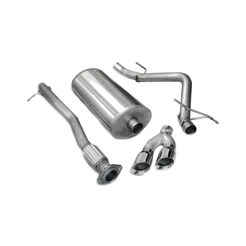 Corsa 2007-2008 Chevrolet Silverado Crew Cab/Short Bed 1500 4.8L V8 Polished Sport Cat-Back Exhaust-SR1 Performance
