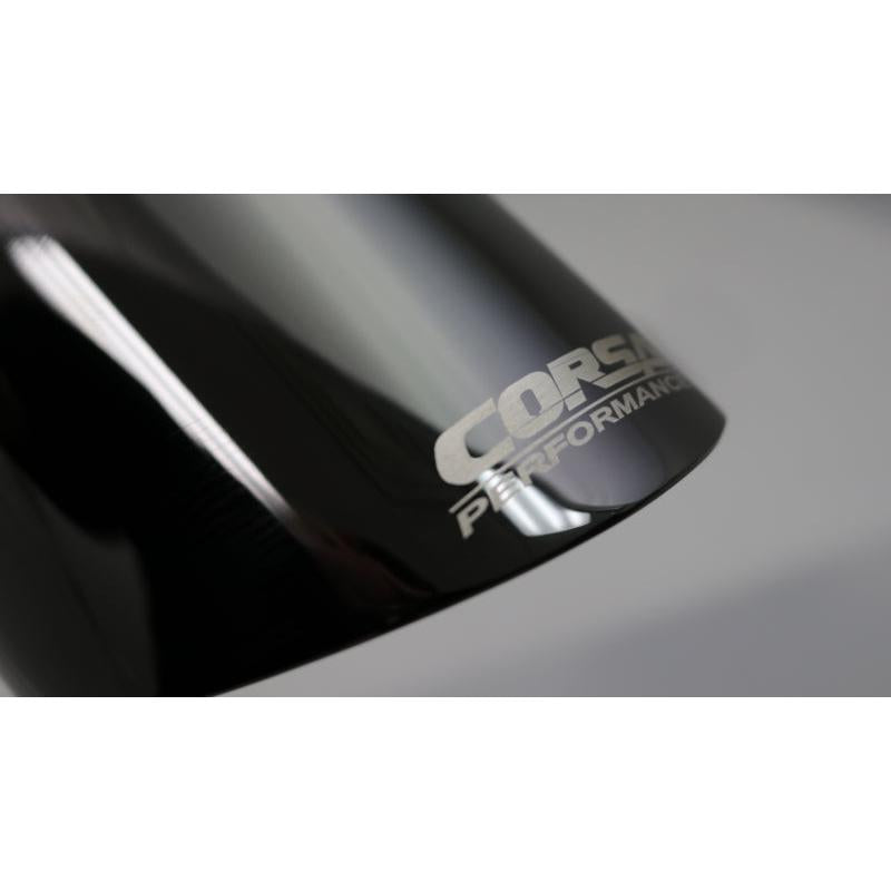 Corsa Single Universal 3.0in Inlet / 4.0in Outlet Black PVD Pro-Series Tip Kit-SR1 Performance