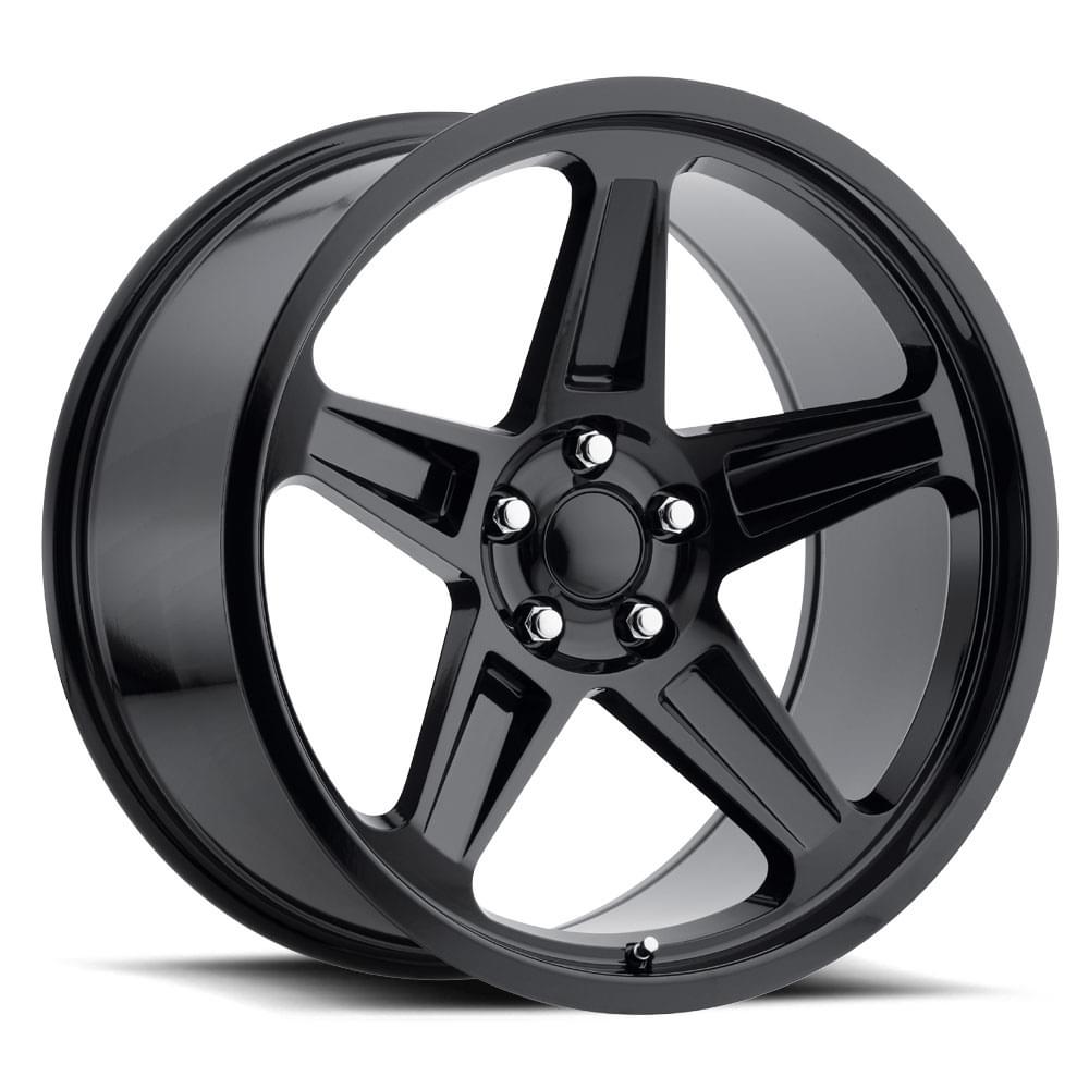 20X10.5 5X115 +22 HB 71.5 2018 SRT DEMON GLOSS BLACK WITH CAP-SR1 Performance