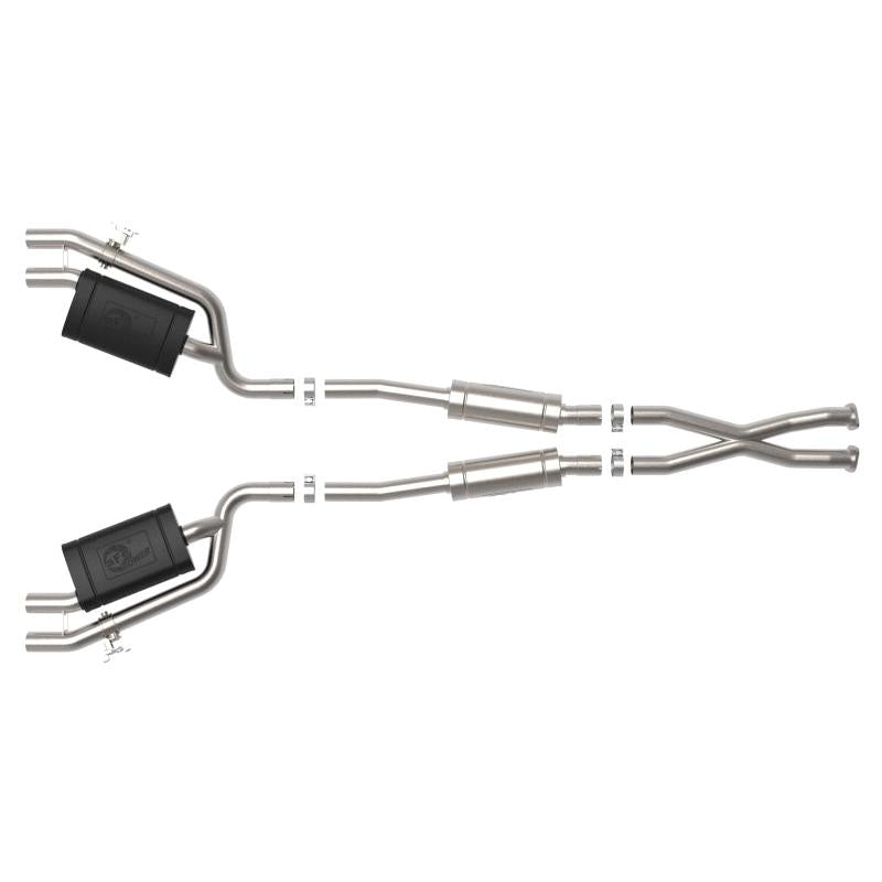 aFe Gemini XV 2.5in 304 SS Cat-Back Exhaust w/Cut-Out 18-22 Kia Stinger V6 3.3L-SR1 Performance