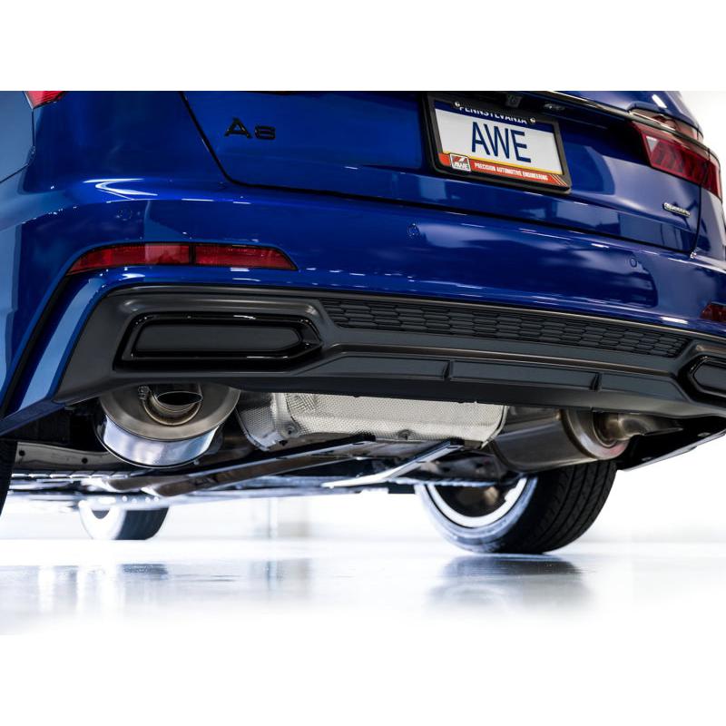 AWE Audi 2019-2023 C8 A6/A7 3.0T Touring Edition Cat-back Exhaust- Turn Downs-SR1 Performance