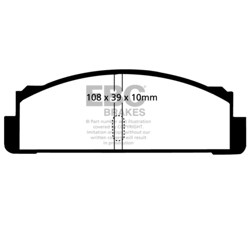 EBC Greenstuff 2000 Series Rear Brake Pads for Fiat 124 and 128 Models – Part DP2130