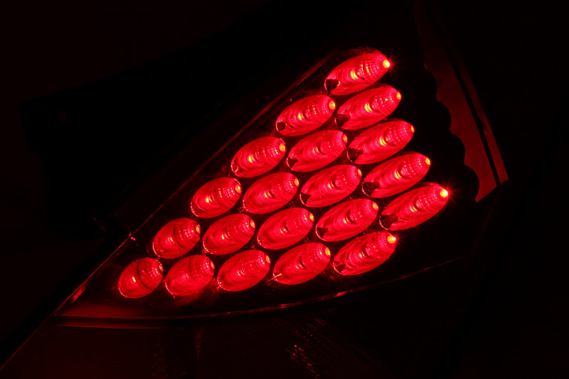 ANZO 2003-2005 Nissan 350Z LED Taillights Red-SR1 Performance