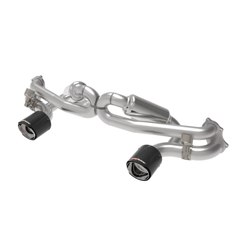 aFe MACHForce XP 2.25in-2.5in 304SS Exhaust Cat-Back 20-22 Porsche Cayman GT4 (718) - Carbon Tips-SR1 Performance