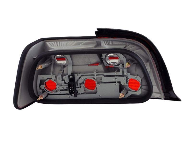 ANZO 1992-1998 BMW 3 Series E36 Coupe/Convertable Taillights Red/Smoke-SR1 Performance