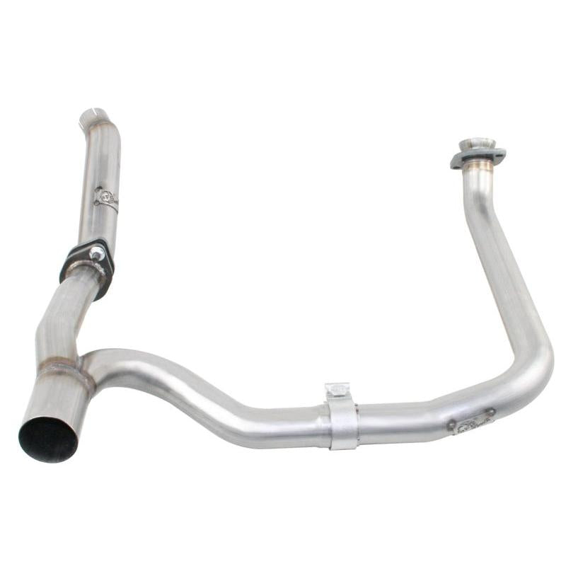 aFe Twisted Steel Delete Down-Pipe and Y-Pipe 2 to 2-1/2in Alum Steel Exhaust 12-16 Jeep Wrangler-SR1 Performance