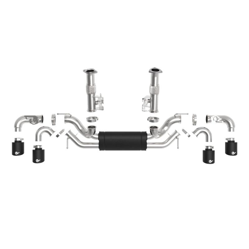 aFe MACH Force-Xp 3in to 2-1/2in 304SS Cat-Back 2020 Chevy Corvette (C8) 6.2L - Black Tip-SR1 Performance