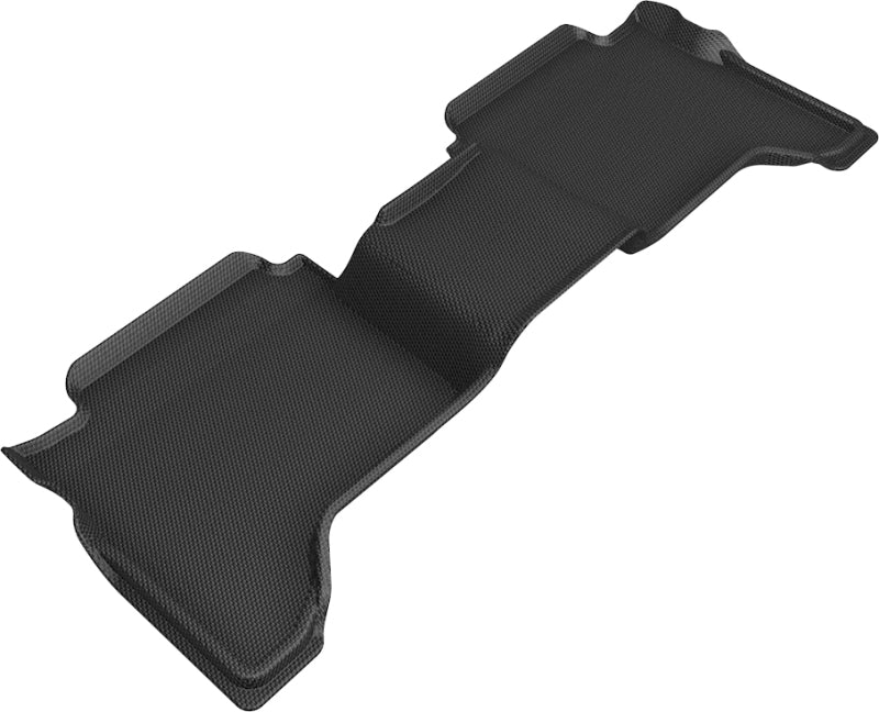 3D MAXpider 2019-2020 Ford Ranger Supercrew Kagu 2nd Row Floormats - Black-SR1 Performance