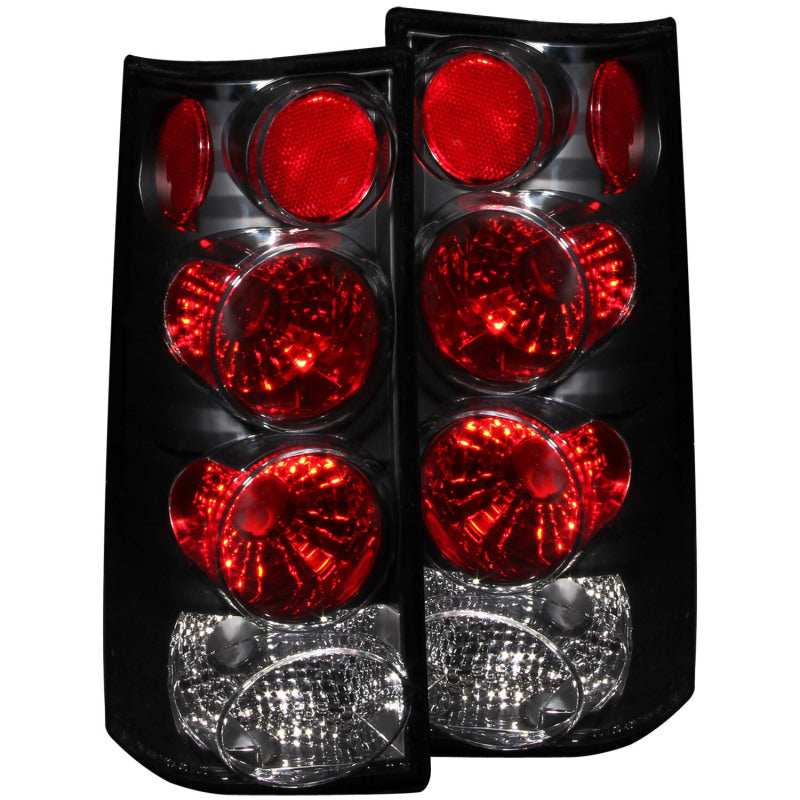 ANZO 1996-2002 Gmc Savana Taillights Black-SR1 Performance