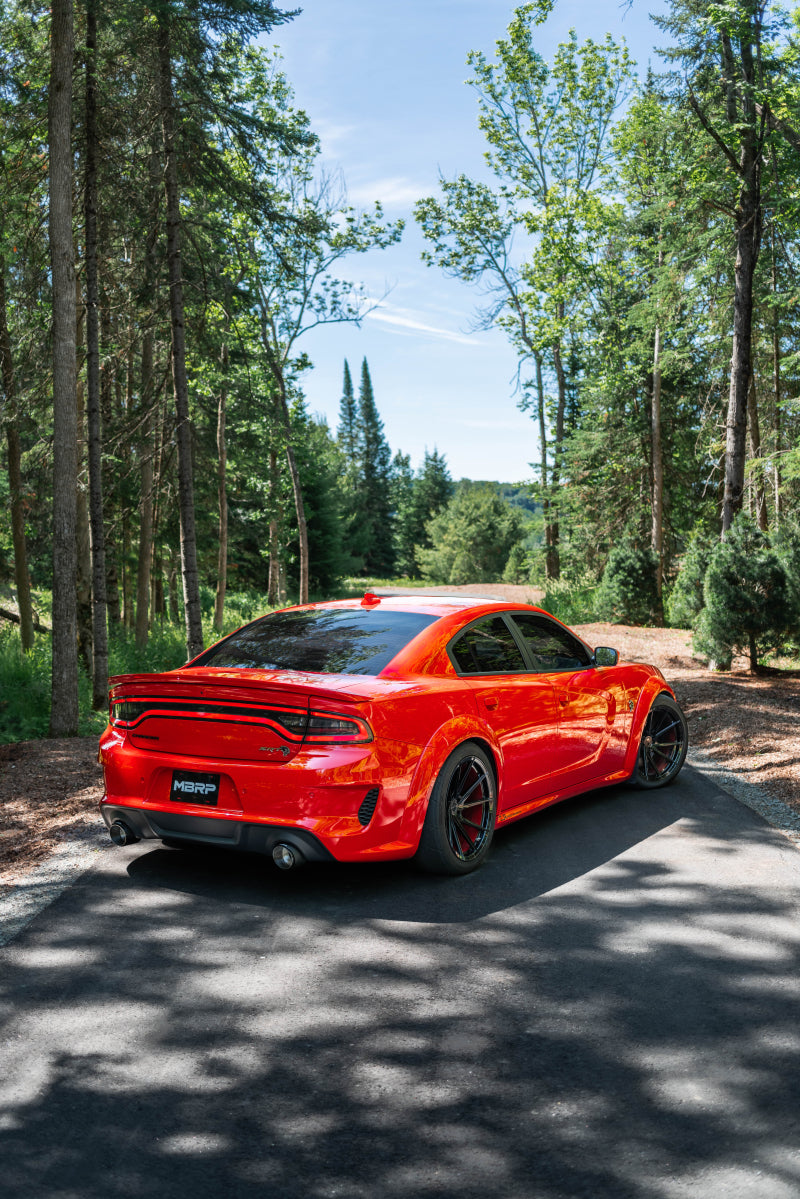 MBRP 17-21 Charger 5.7L/6.2L/6.4L 3in Race Profile Cat-Back w/Dual Carbon Fiber Tips T304 SS Exhaust-SR1 Performance