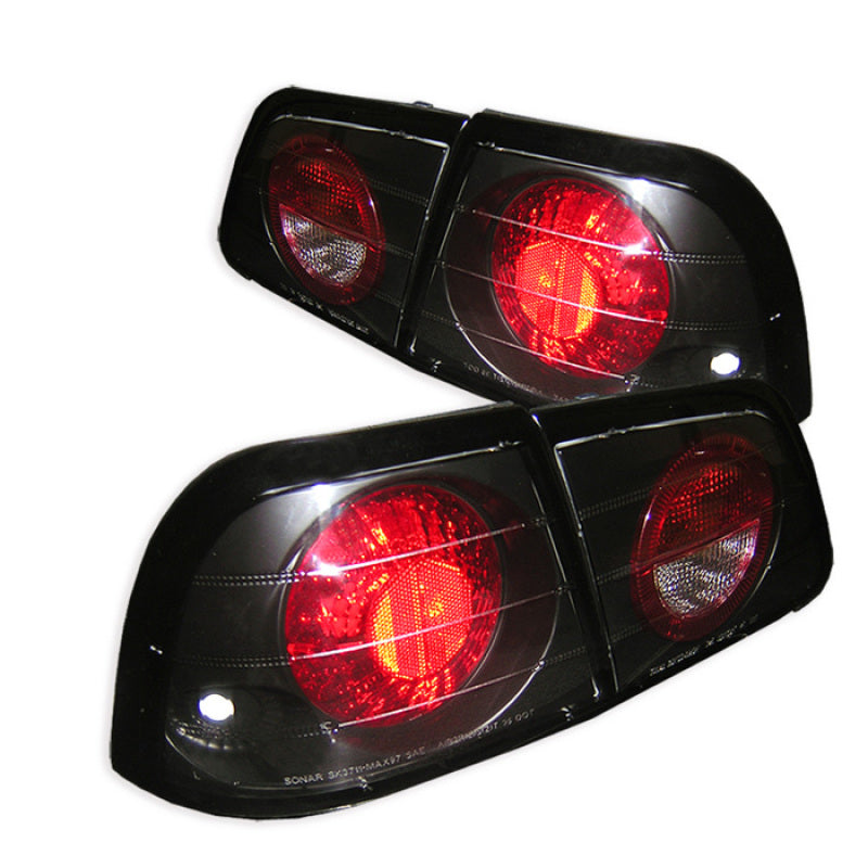 Spyder Nissan Maxima 97-99 Euro Style Tail Lights Black ALT-YD-NM97-BK-SR1 Performance