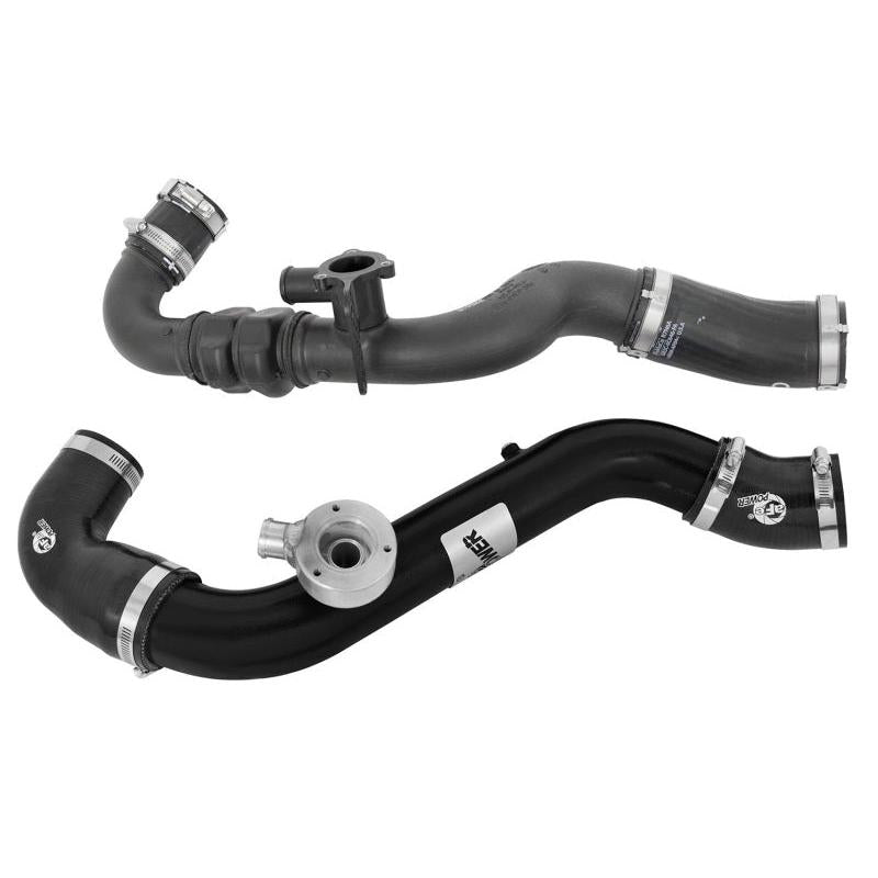 aFe BladeRunner Intercooler Tubes Black Hot/Cold Side for 15-16 Ford Mustang EcoBoost I4-2.3L (t)-SR1 Performance