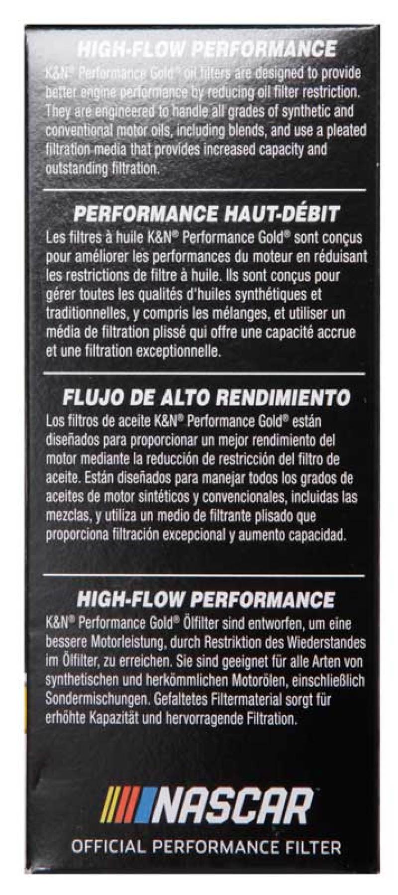 K&N Ford / Lincoln 1.938in OD x 5.5in H Oil Filter-SR1 Performance