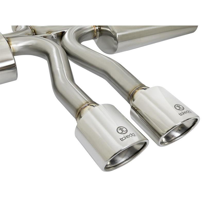 aFe Takeda 3in 304 SS Cat-Back Exhaust System w/Polished Tips 2017+ Honda Civic Si (4dr) I4 1.5L (t)-SR1 Performance