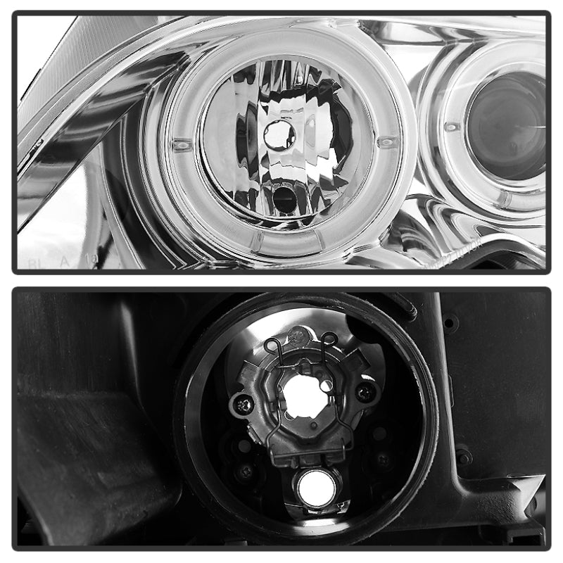 Spyder BMW E46 3-Series 02-05 4DR Projector Headlights 1PC LED Halo Chrm PRO-YD-BMWE4602-4D-AM-C-SR1 Performance