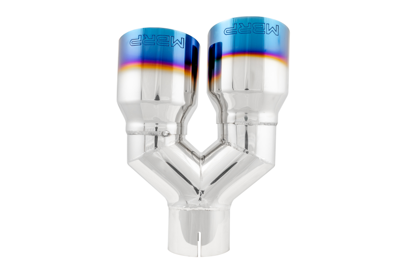 MBRP Universal T304 SS Dual Burnt End Tip 3.5in OD/2.5in Inlet-SR1 Performance